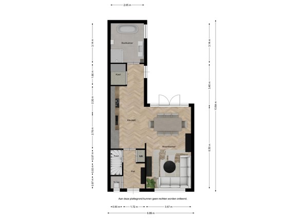 Floorplan - Moormanstraat 10, 4561 KV Hulst